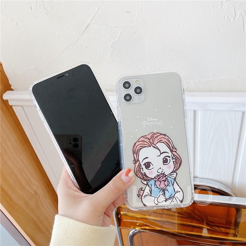 Ốp Lưng Case dành cho Iphone Dẻo công chúa Trong Không Ngả Màu 7g/8g/7Plus/8Plus/X/Xs/Xsmax/Xr/11/11Pro/11Promax/12/12pr