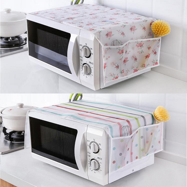 Trùm lò vi sóng có ngăn đựng đồ, chống thấm - có nhiều hoạ tiết - giao ngẫu nhiên