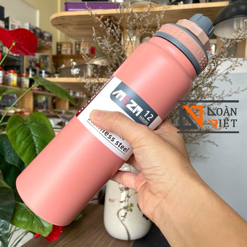 BÌNH GIỮ NHIỆT 800ml -Kiểu dáng thể thao sang trọng -Thép không gỉ . Đảm Đảm bảo nhiệt độ từ 12-24 giờ