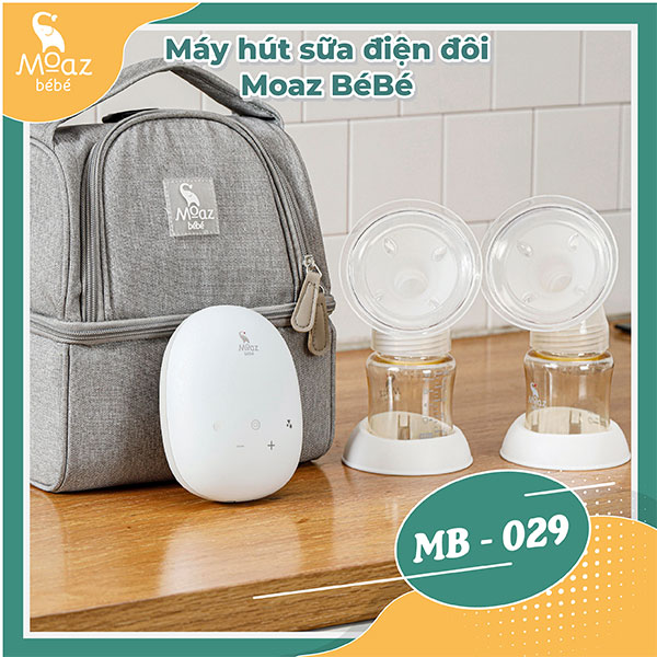 Máy hút sữa điện đôi Moaz Bébé MB029