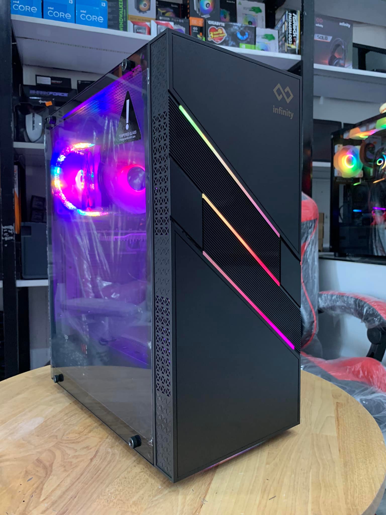 Vỏ Case Infinity Shika 2022 ATX Gaming - Hàng Chính Hãng