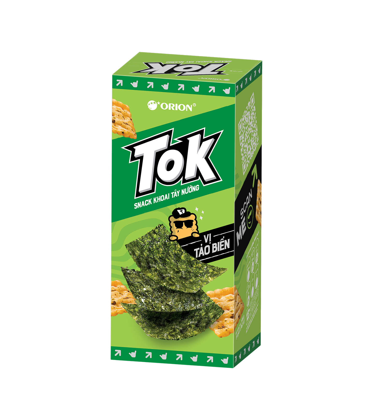 Snack Khoai Tây Nướng Tok (Hộp 10 Gói x 36,5g)