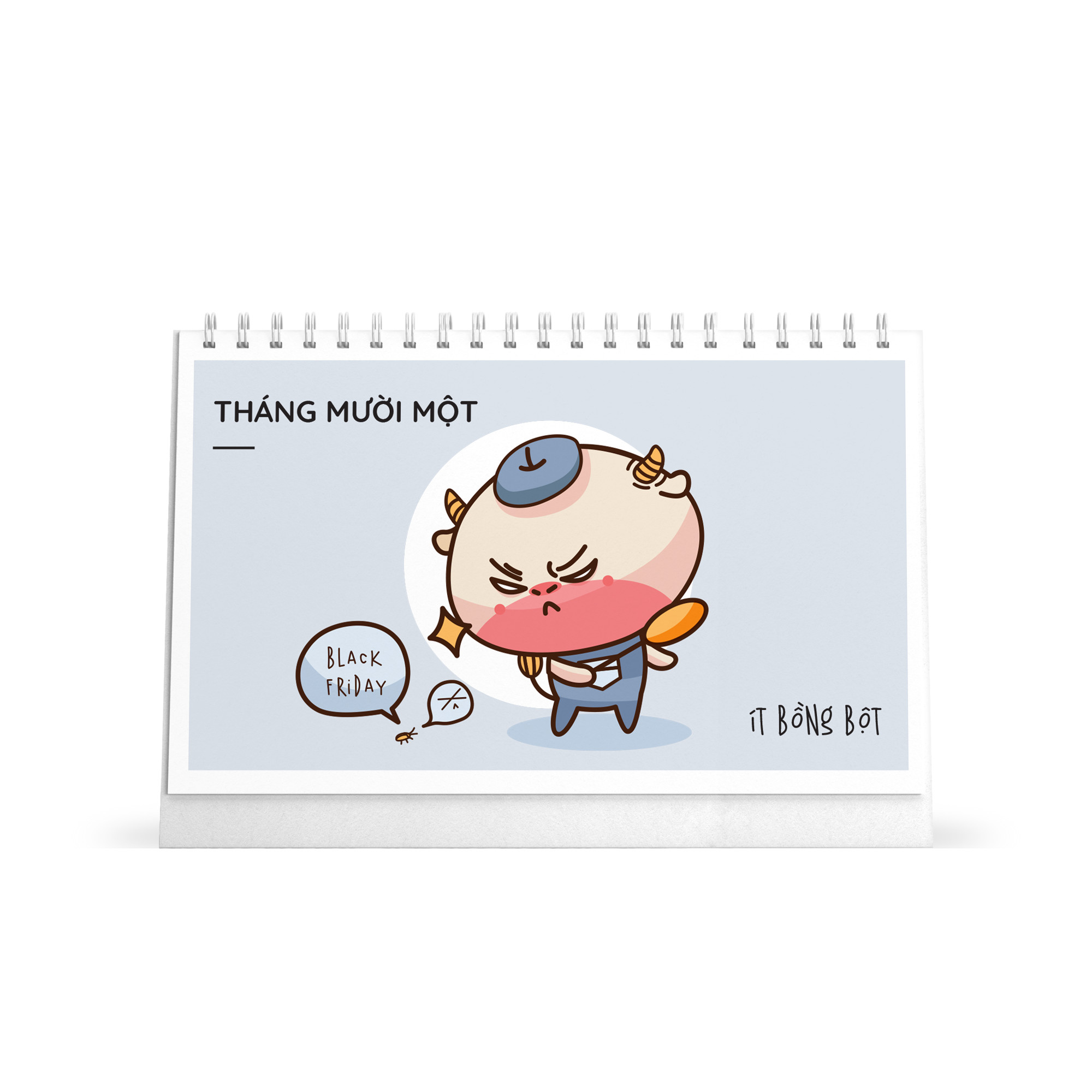 Lịch bàn chữ nhật ngang SDstationery 2021 Hứa Sống Tốt (con trâu) 21x12,7 cm