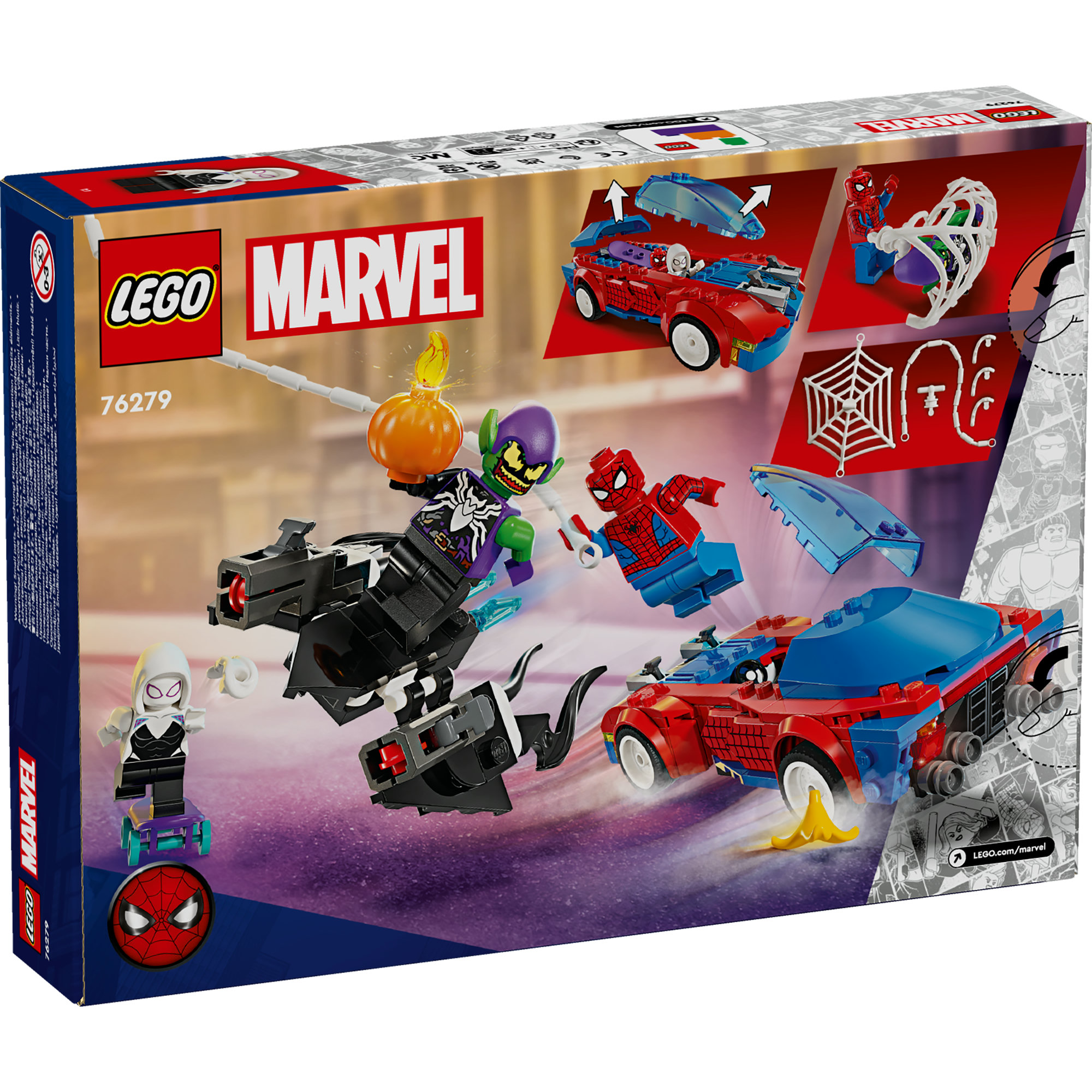 LEGO SUPERHEROES 76279 Đồ chơi lắp ráp Siêu xe của người nhện (227 chi tiết)