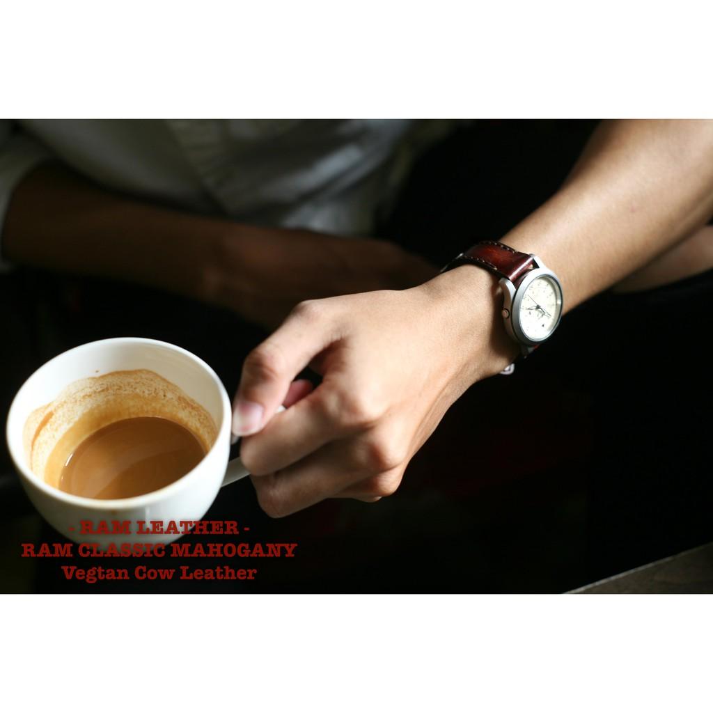 Dây đồng hồ RAM Classic Mahogany - Da bò thuộc bằng thảo mộc