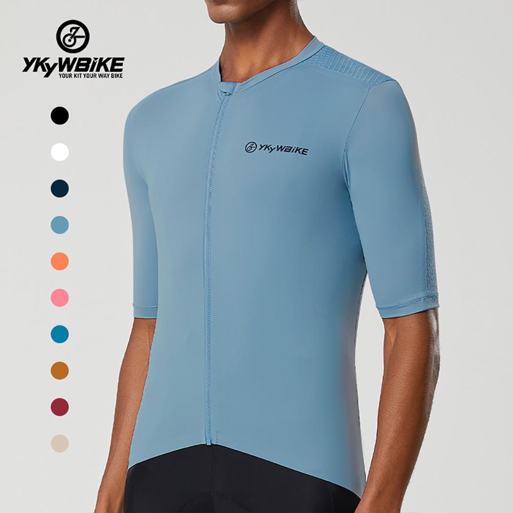 YKYW Đi Xe Đạp Jersey Pro Đội Aero Bike Áo Đi Xe Đạp Áo Sơ Mi Mùa Hè Mới Nhất Vải Thoáng Khí Xe Đạp Quần Áo Color: YJZ948 Size: Asia S