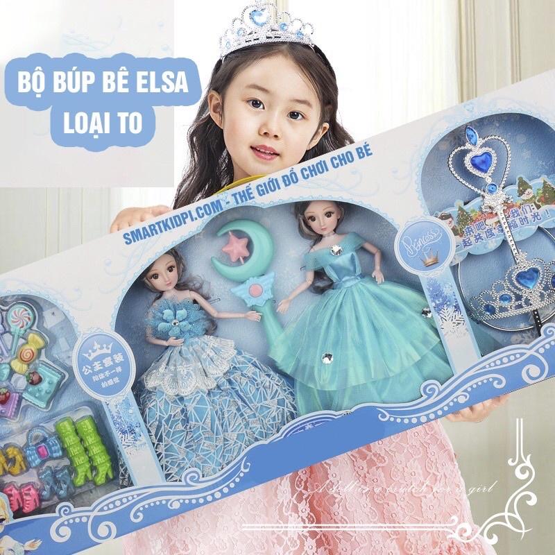 Búp bê công chúa elsa (2 công chúa + gậy thần)