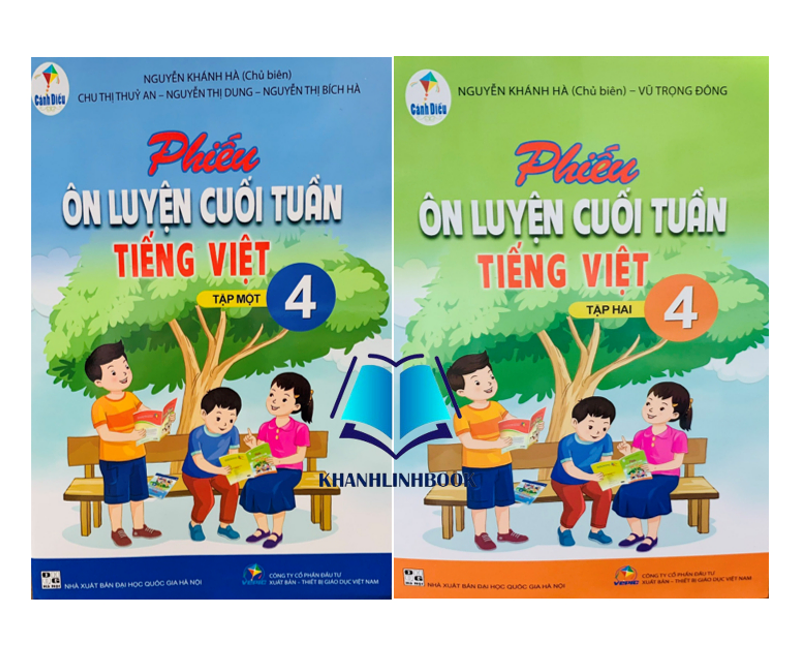 Sách - Combo phiếu ôn luyện cuối tuần tiếng việt 4 - tập 1 + 2 ( cánh diều )