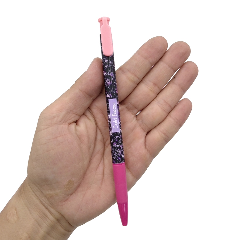 Bút Bi Bấm M&G 0.7mm ABP82775 - Mực Xanh - Màu Hồng