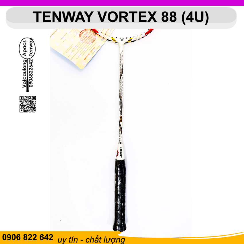 Vợt cầu lông Tenway Vortex 88 (4U) | Thân đũa linh hoạt, đập cầu xé gió, kiểm soát cầu tốt