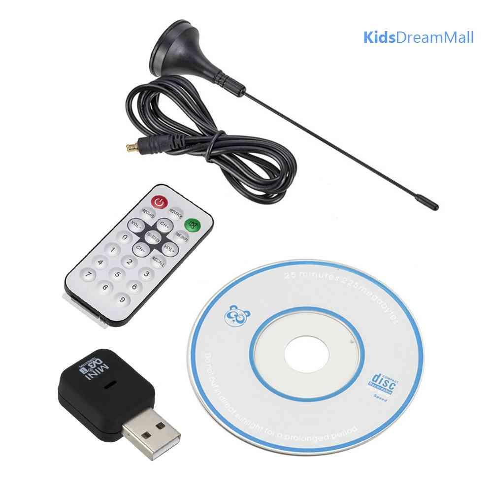 Mới Bộ Ăng Ten Thu Sóng Truyền Hình Kỹ Thuật Số USB 2.0 Cho PC HDTV DVB-T