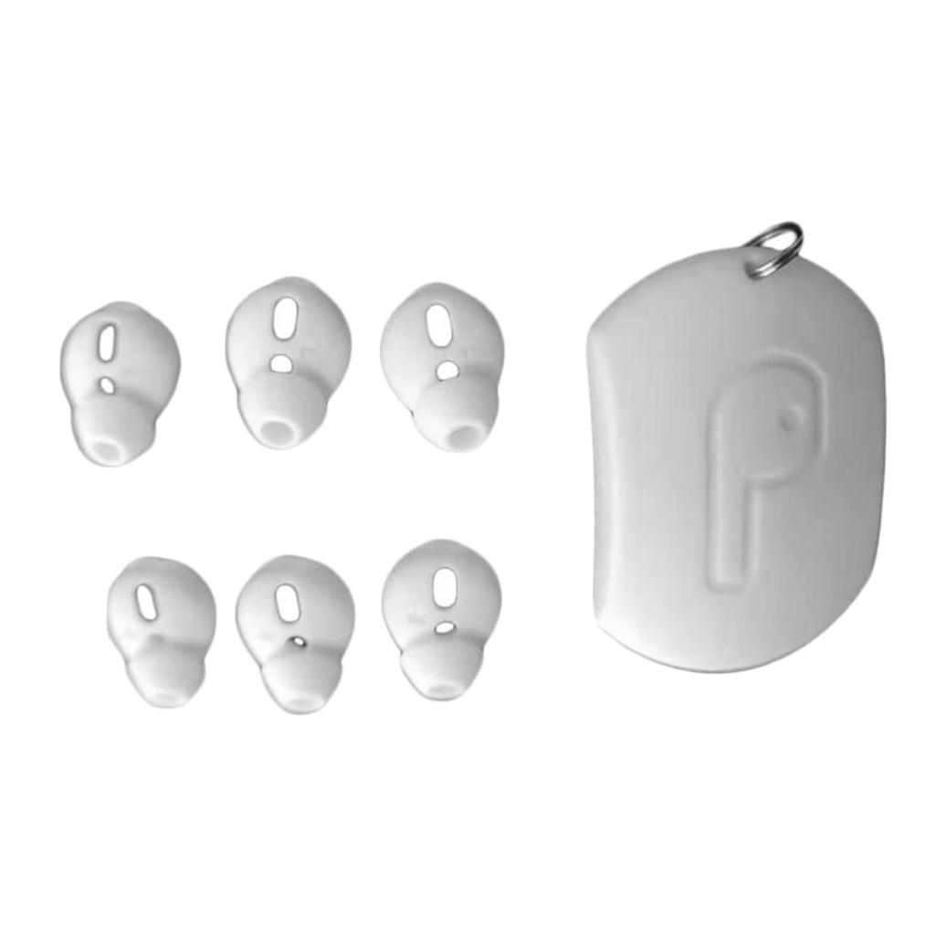 6 Pairs of Silicone Ear Pads Earbuds Eartips with Case for Airpods Headphones