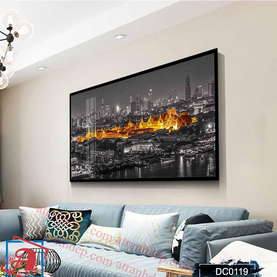 Tranh canvas treo tường Decor thành phố cách điệu – DC119