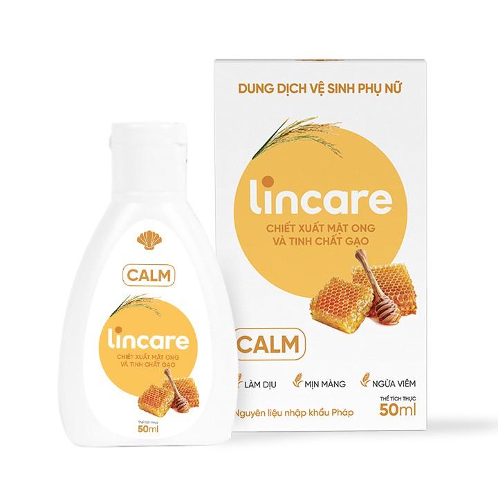 Dung dịch vệ sinh phụ nữ Lincare Calm tinh chất Mật ong ngừa viêm (Gel, 50ML)