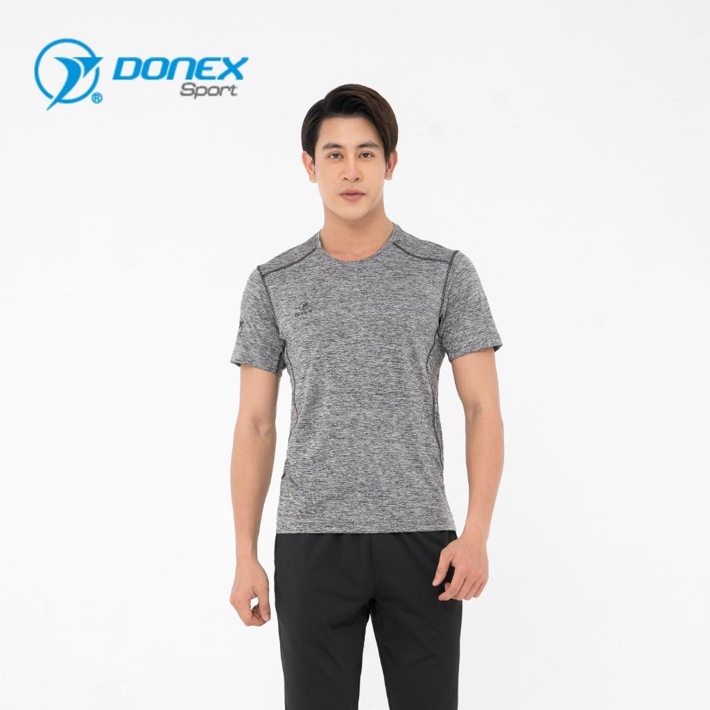 Áo Thể Thao Nam DONEXPRO Thiết Kế Nổi Bật Với Logo, Họa Tiết In 3M Phản Quang, Chất Liệu Mềm Mịn Thoáng Mát MC-9072