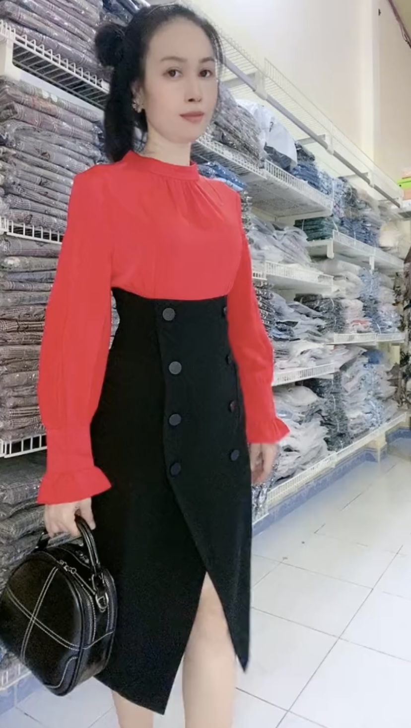Đầm liền phong cách váy áo rời 2 mảnh sơ vin myqlothing