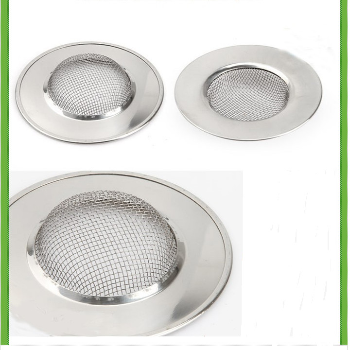 Set 2 lọc rác inox bồn rửa chén, chậu rửa bát, nhà tắm thông minh cao cấp chống gỉ loại tròn tiện ích