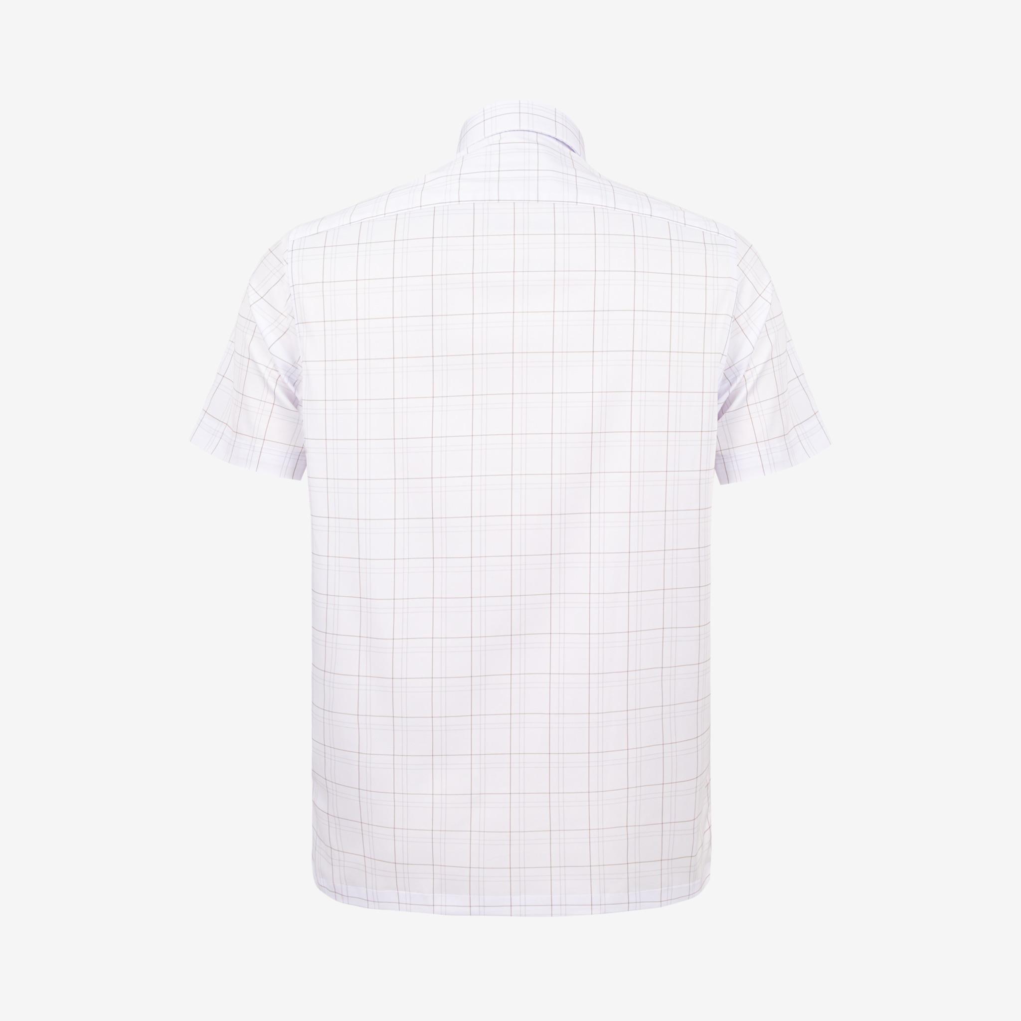 Áo sơ mi nam KHATOCO Tailor Fit ngắn tay A1MN538T2-CNCR853-2711-N