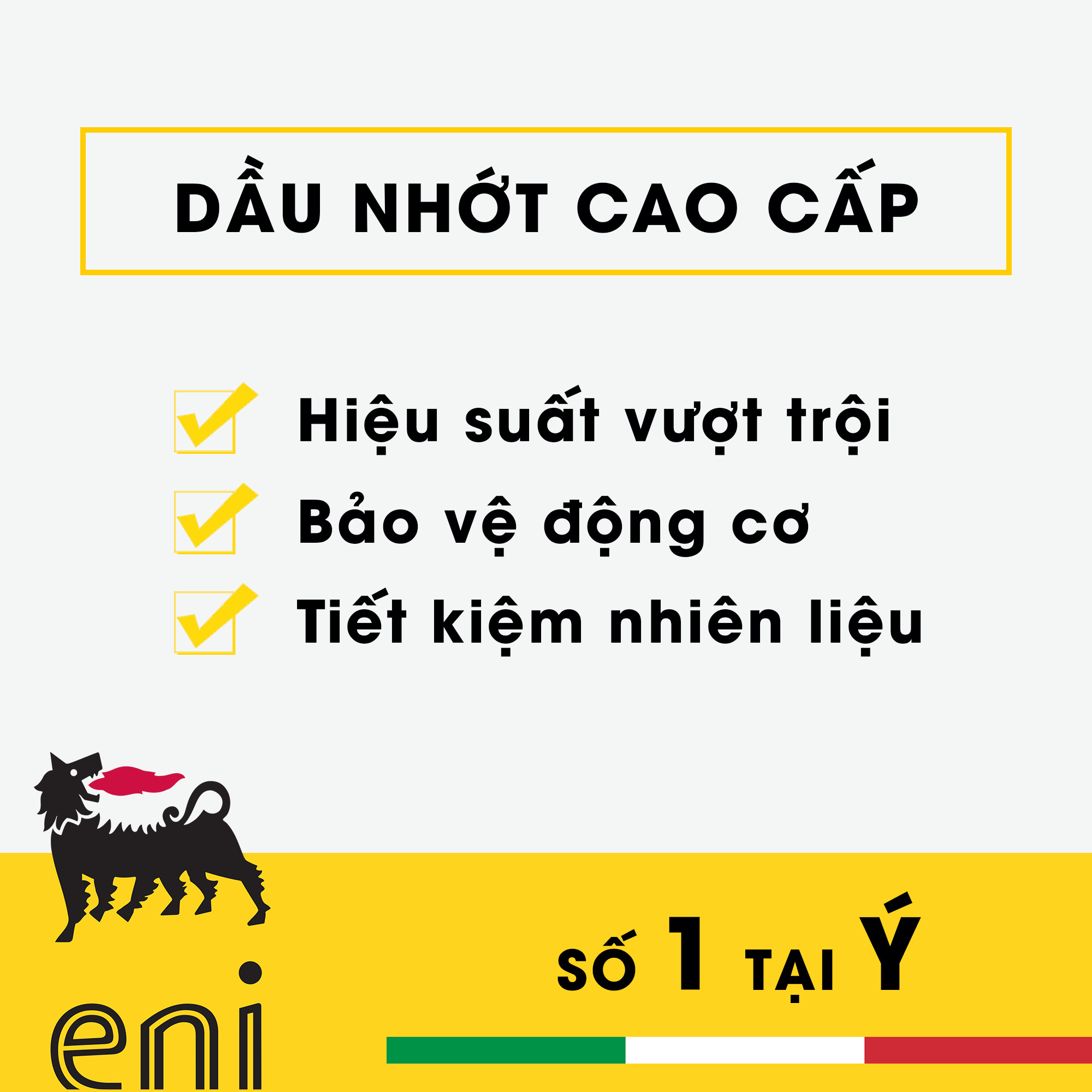 Dầu nhớt ô tô tổng hợp hiệu suất cao cao cấp nhất eni i-Sint FE 5W-30 ( 4 Lít )