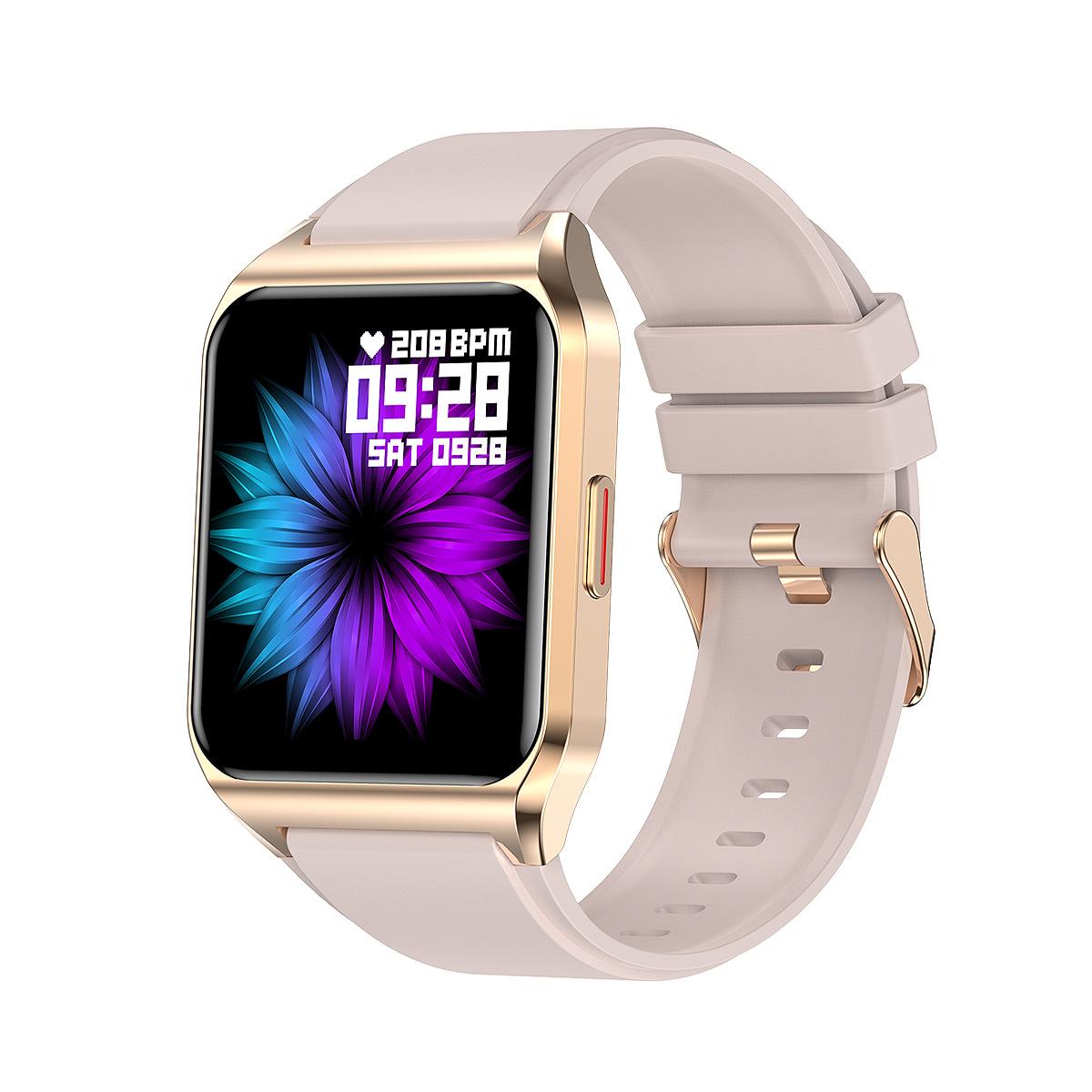 Phong cách mới nhất mẫu riêng H60 loại màn hình 1.69 inch nhịp tim đồng hồ bluetooth đa chức năng cuộc gọi tập thể dục nhiệt độ cơ thể đồng hồ thông minh
