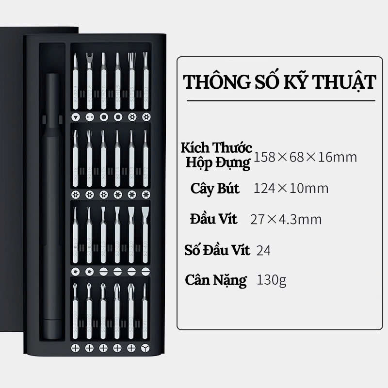 Bộ tua vít đa năng dùng sửa chữa điện thoại, đồng hồ đeo tay máy tính laptop, đồ điện tử , Mắt Kính Cửa Đồ Chơi Vật Dụng Gia Đình Quạt