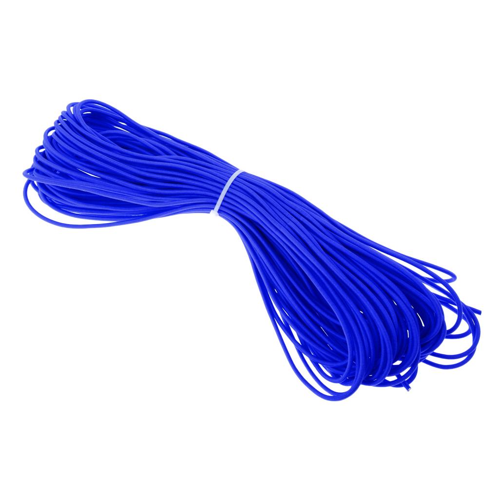 3mm Strong Elastic Round Bungee Rope Shock Cord Tie Down Boats Trailers Roof Rack 100m 50m 30m 20m 10m 5m 2m 1m 0.5m - Various Colors
