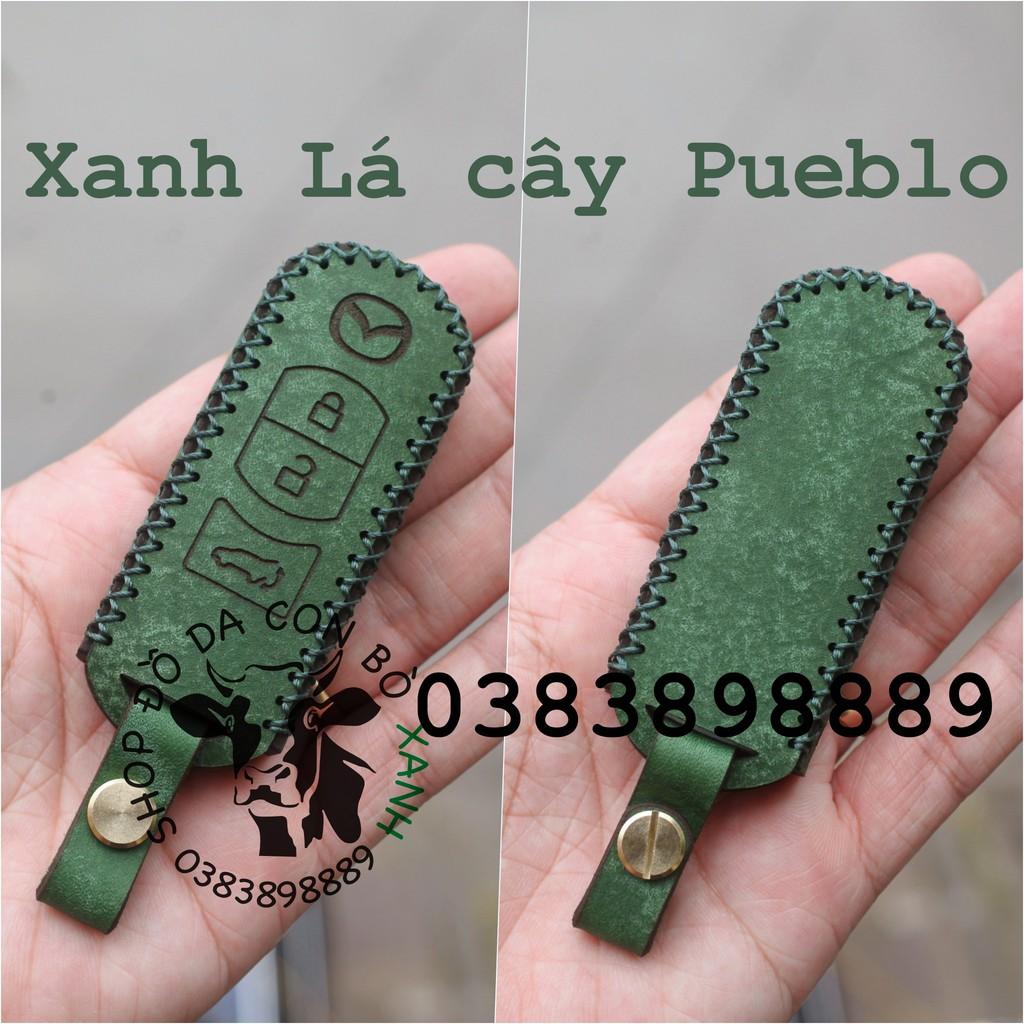 Bao da dành cho chìa khoá Mazda 2, Mazda 3, Mazda 6, CX5, CX8, CX9 handmade da thật 002