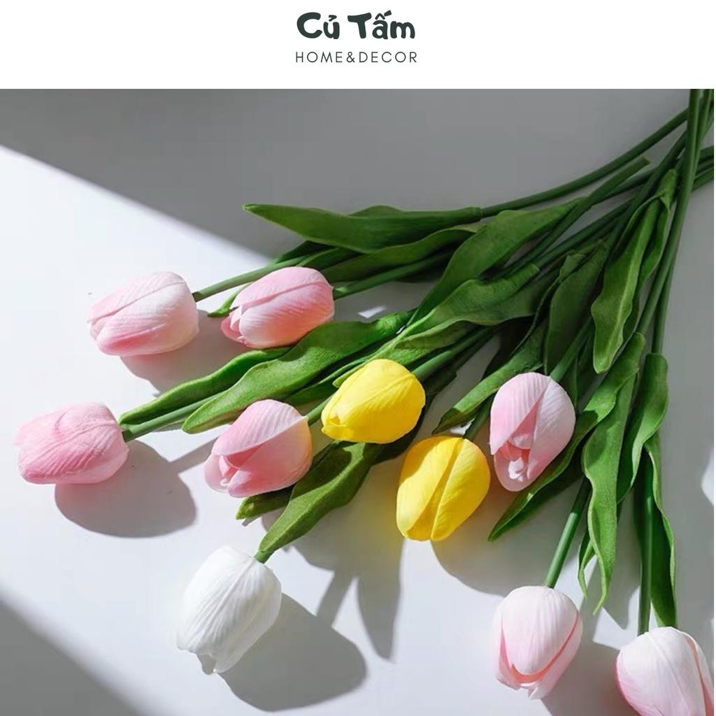 Hoa Tulip giả, hoa giả decor siêu xinh không lo bị héo - cutam.homedecor