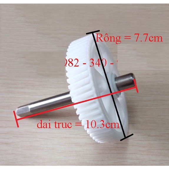 Trục bánh răng máy ép chậm SAVTM JE07 - linh kiện Store