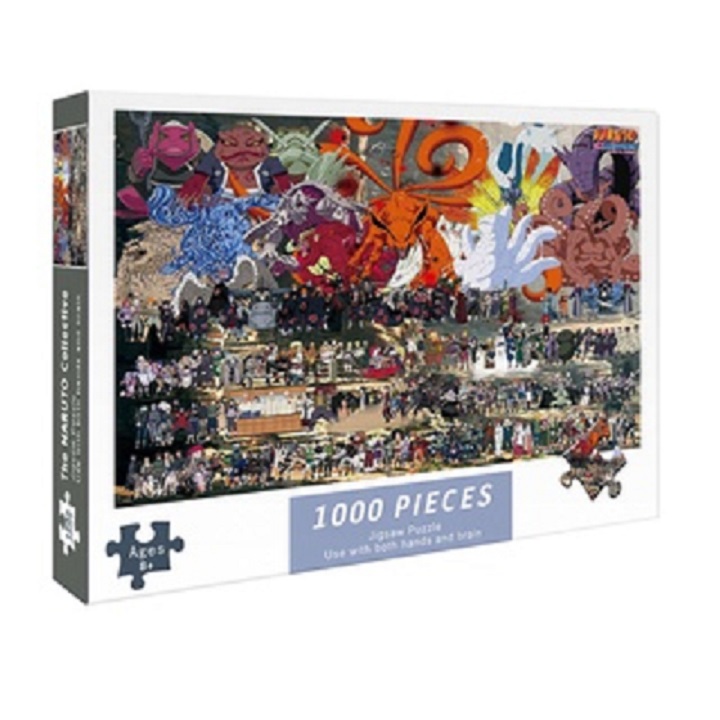 Tranh ghép xếp hình 1000 mảnh tổng hợp Naruto - Đồ chơi phát triển tư duy quà tặng ý nghĩa. Kích thước: 75x50 cm