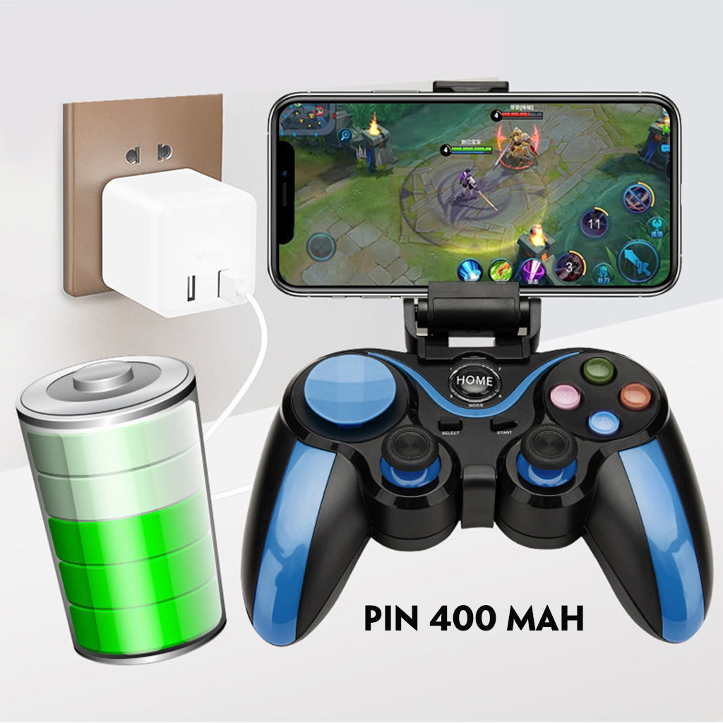 Tay Cầm Chơi Game ,Tay Cầm Chơi Game Bluetooth VINETTEAM S9 ,Tay Cầm Chơi Game PUBG ,RULES OF SURVIVAL...Kết Nối Chơi Game Không Cần APP Cho ANDROID, IOS Có Đế Giữ -4080 -Hàng Nhập Khẩu