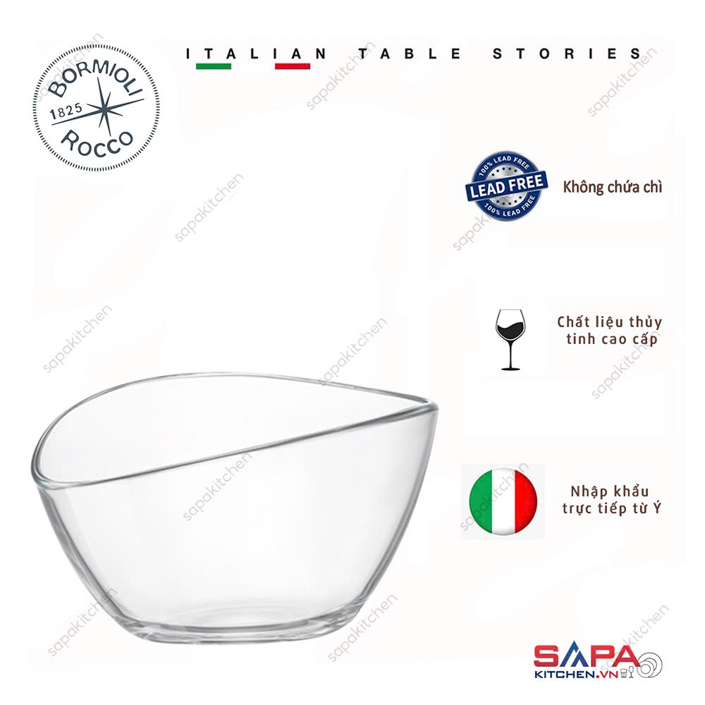 Chén kem thủy tinh trong Aria Beta 250ml - Bormioli Rocco - Italy