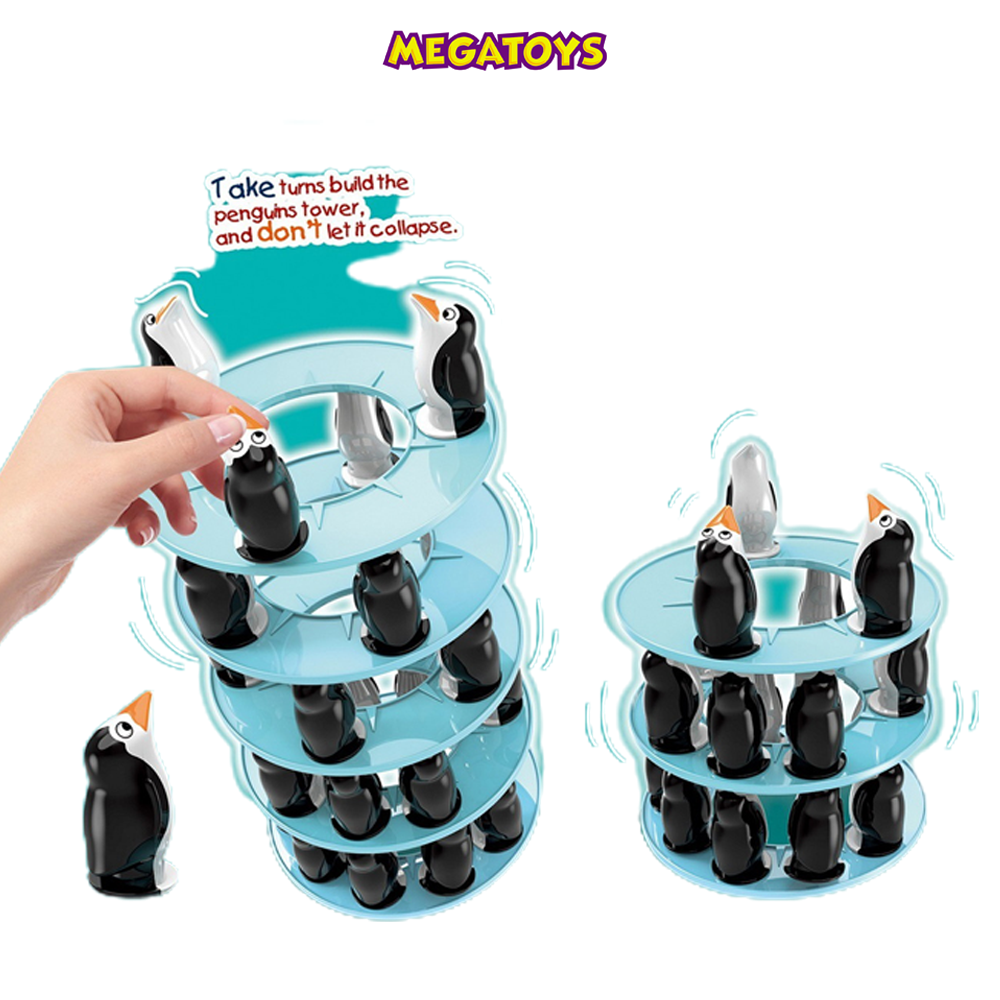 007-116 - Đồ chơi xếp hình Tháp Chim Cánh Cụt-Trò chơi đội nhóm thú vị