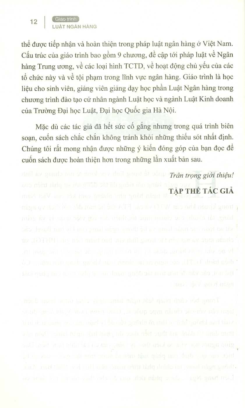 Giáo Trình Luật Ngân Hàng