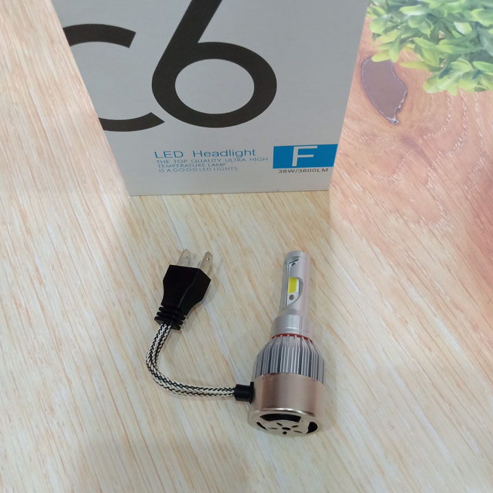 Đèn Pha Led C6 2 tim, Loại 1 Độ sáng 3800LM - A271