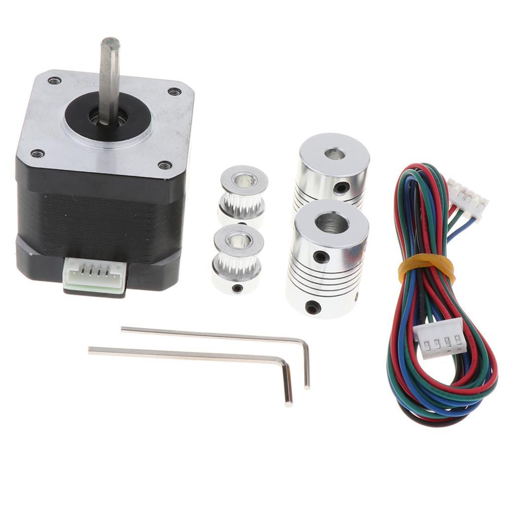42 Stepper Motor for 3D Printer DIY CNC Robot, 1.8 Degree 3.96V Lower Noise