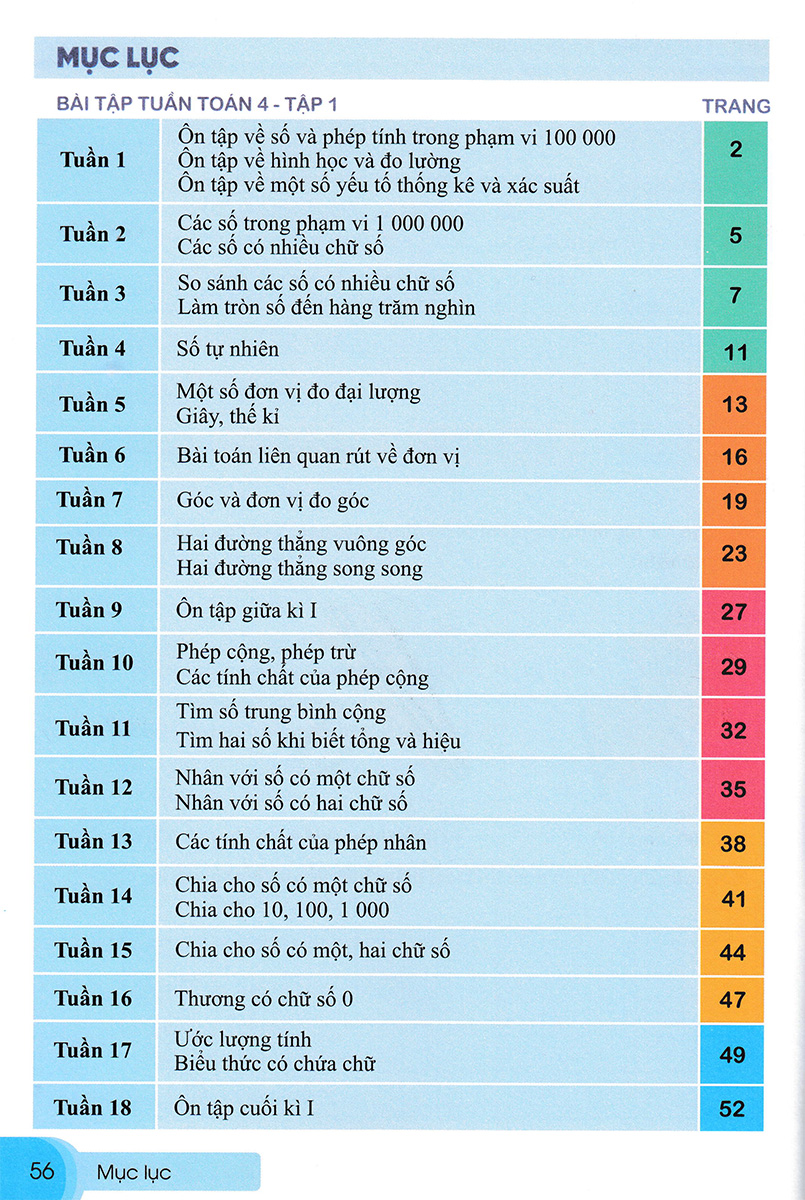 ND - Bài Tập Tuần Toán 4 - Tập 1