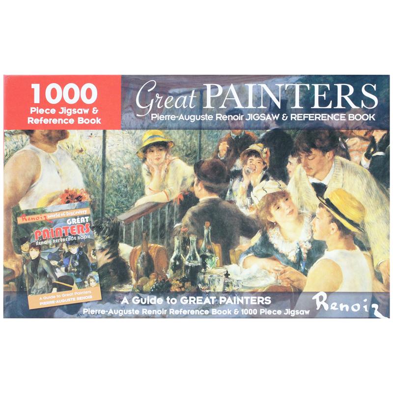 1000 Piece Jigsaw &amp; Reference Book: Great Painters Pierre-Auguste Renoir