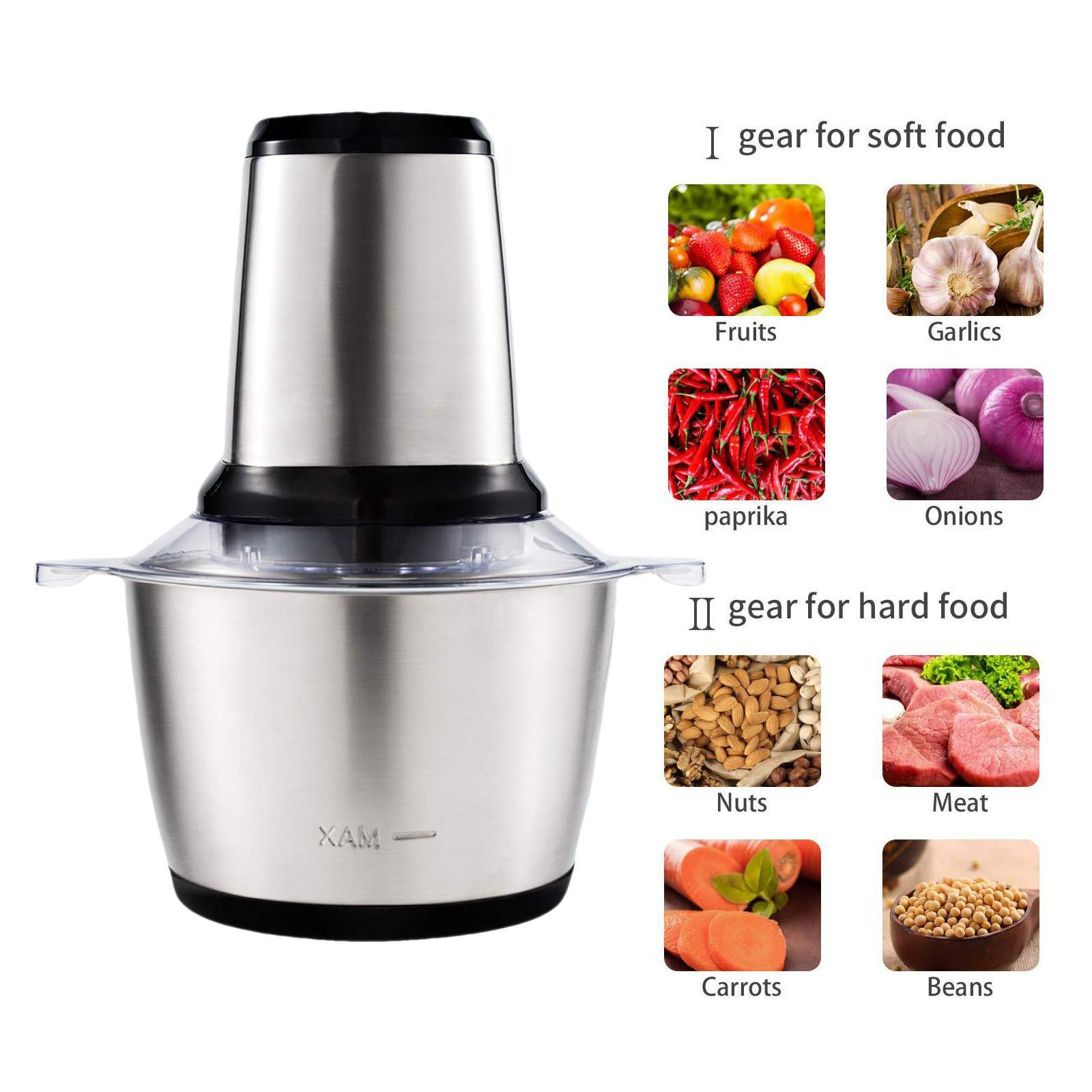 Máy Xay Thịt Đa Năng 2L Với 2 Mức Tốc Độ Không Tiếng Ồn