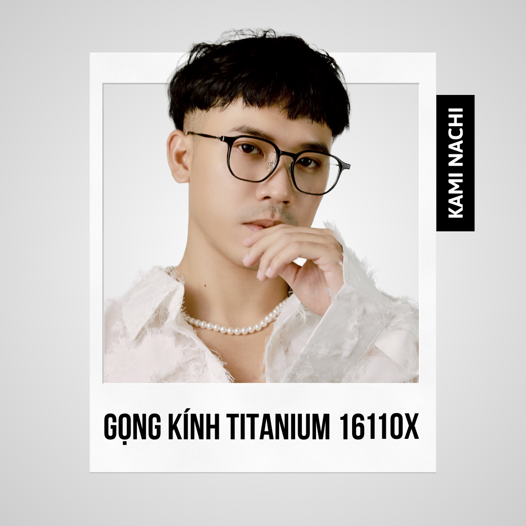 Gọng kính The Angel phiên bản Yuri chất liệu Titanium mạ I-on mã 16110X KAMI NACHI