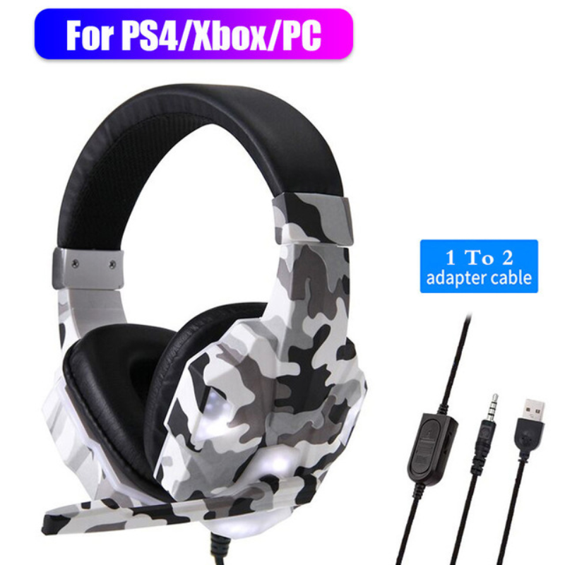 Cho PS4 Tai Nghe Loại Bỏ Tiếng Ồn To-Âm Thanh Tai Nghe Có Mic Sâu Bass Tai Nghe Nhạc Mũ Bảo Hiểm Với Máy Tính điện Thoại Máy Tính Game Thủ
