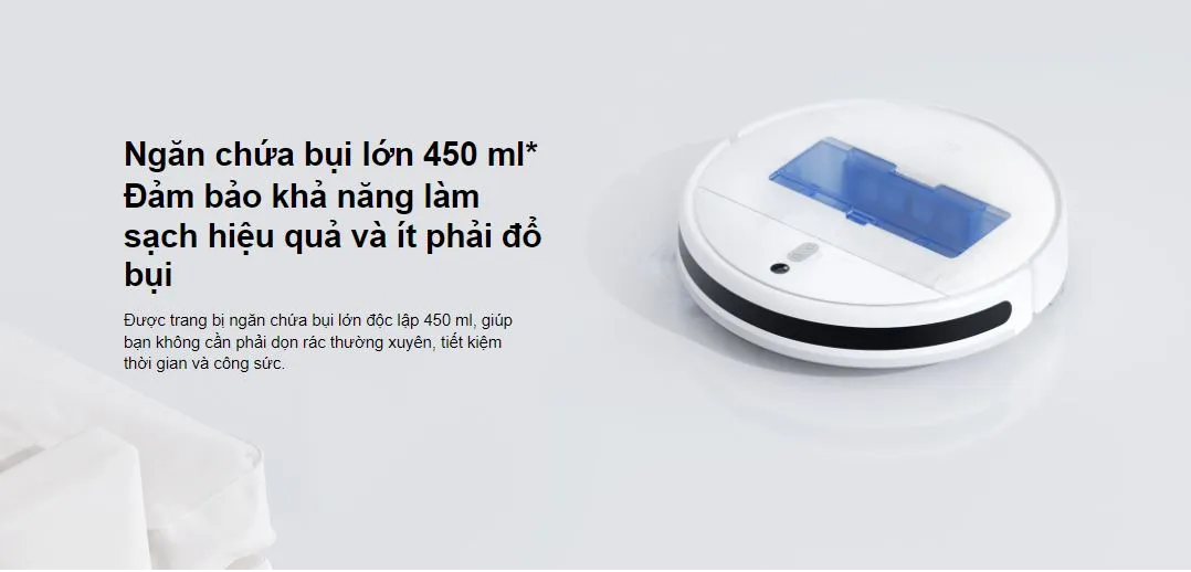 Robot hút bụi Xiaomi Vacuum Mop 2 Lite 25 cảm biến chính xác, Pin 2600mAh, Lực hút mạnh 2.200 Pa, kết nối App, Bản quốc tế - Hàng chính hãng