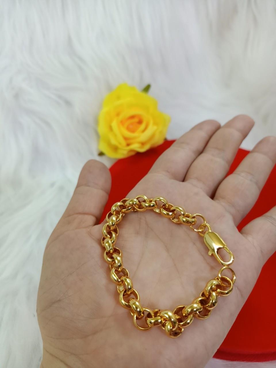 Lắc tay nam sợi xích mạ 18k cao cấp
