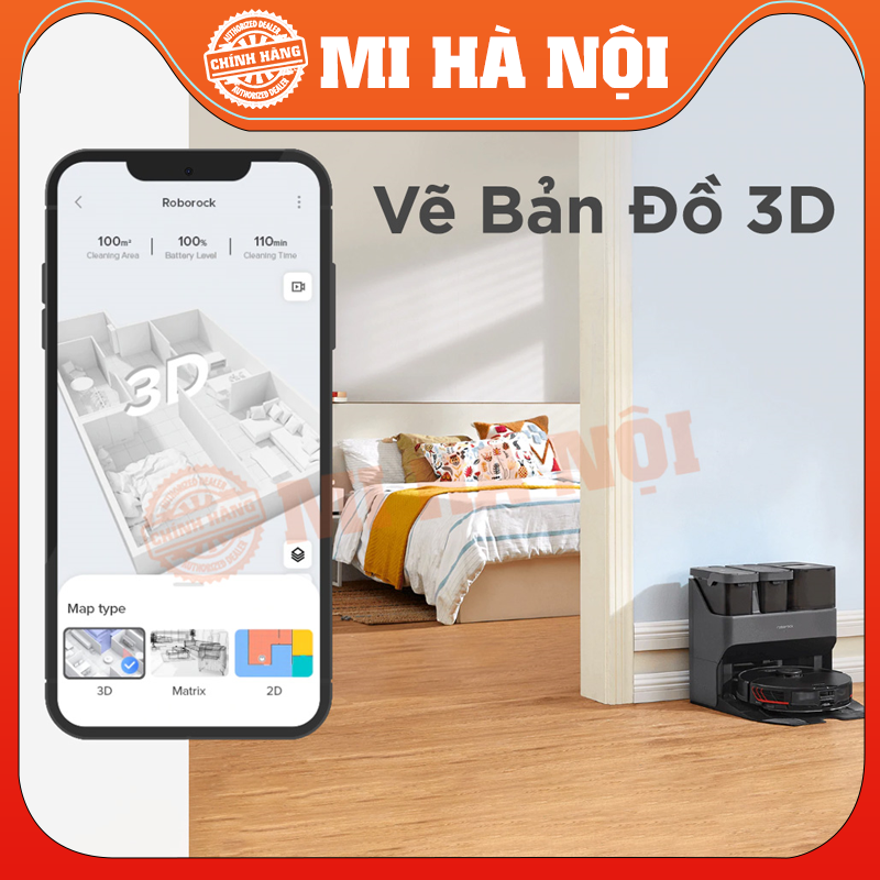 Robot Hút Bụi Lau Nhà Xiaomi Roborock S7 MaxV Ultra - Hàng chính hãng