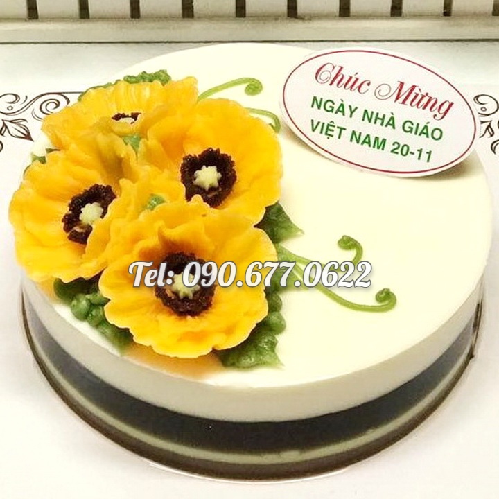 Khuôn rau câu silicone hoa Poppy loại 8 cm – Mã số 1692