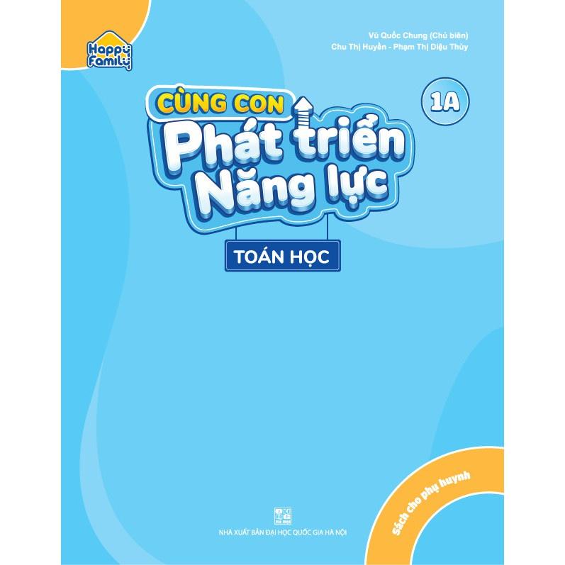 Sách - Bộ 4 cuốn Happy Family: Cùng con phát triển năng lực Toán học 1