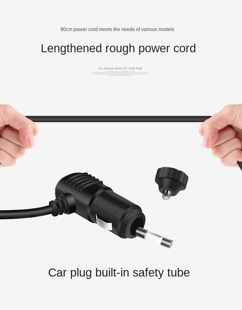 Quạt Làm Mát Xoay 360 Độ 12v / 24v Cho Xe Hơi