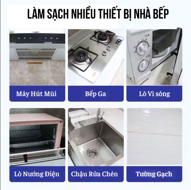 Tẩy rửa đa năng Bio-Clearner - Tẩy nhà bếp, mảng bám, rỉ sét, inox, gạch men -An toàn, không hại da tay