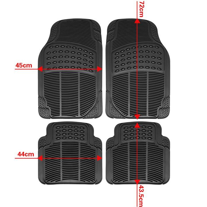 Thảm lót sàn ô tô 3 mảnh PVC đúc cao cấp