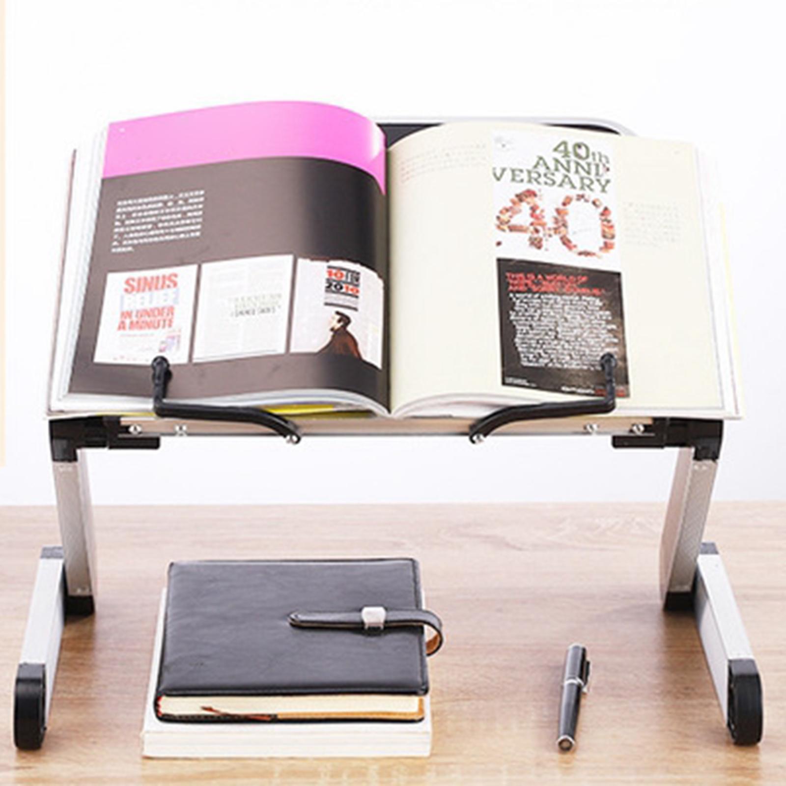 Foldable Laptop Stand Height Adjustable Notebook Holder Black